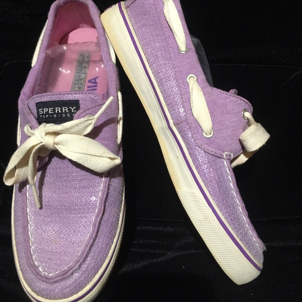Sperry Top-Sider Sneakers Purple with Sequins Women's 8 M
Lavender slip on